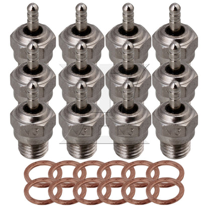 BQLZR Al. Igniter & 6Pcs N3 70117 Spark Glow Plugs Replacement for RC1:10 Model