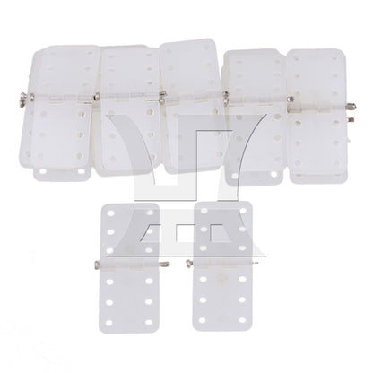 BQLZR Beige DIY Remote Control RC Airplane pinned Hinges 2.5x1.1cm Spare Parts