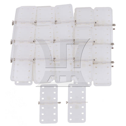 BQLZR Beige DIY Remote Control RC Airplane pinned Hinges 2.5x1.1cm Spare Parts