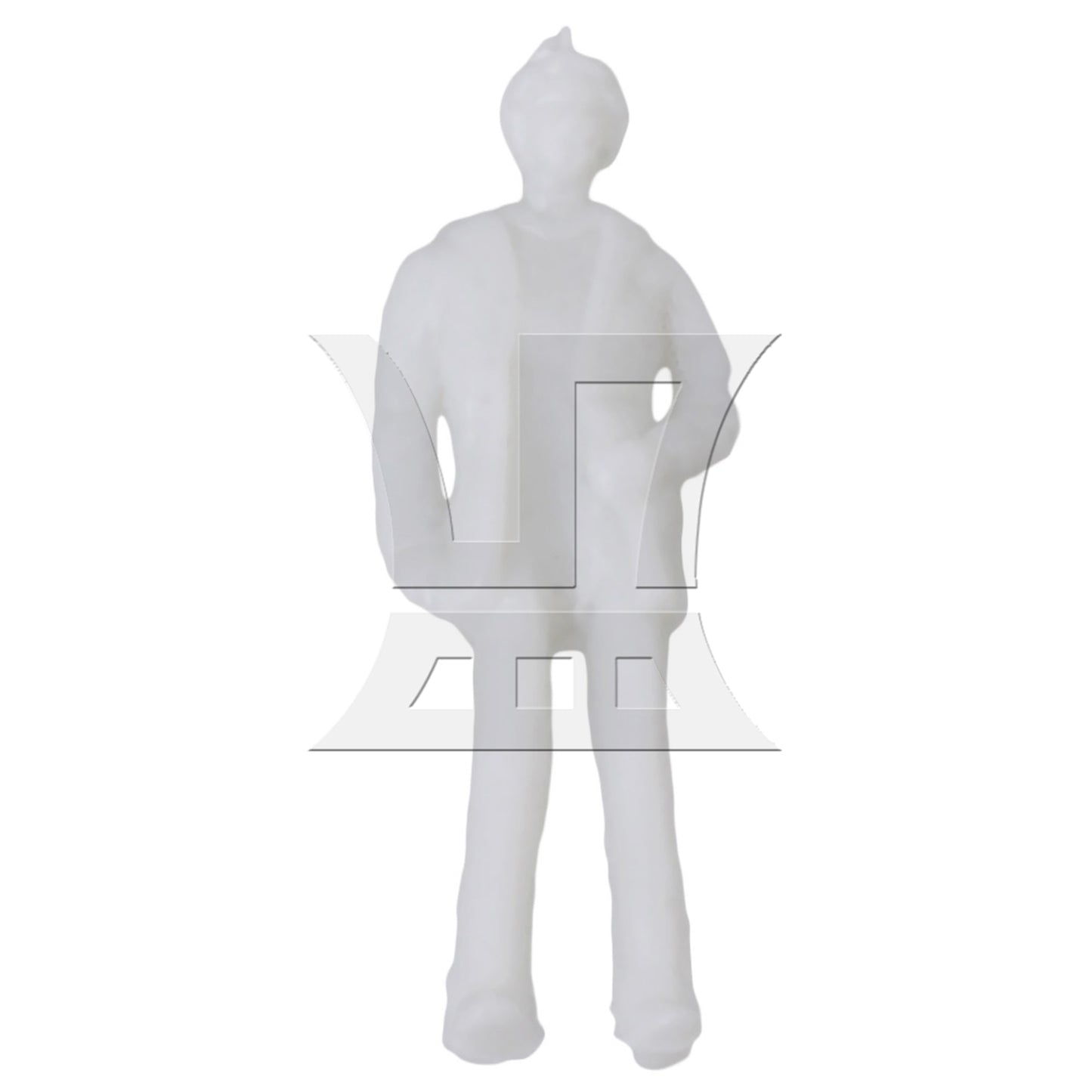 BQLZR White Unpainted Architectural 1:75 Scale Model Figures OO Gauge