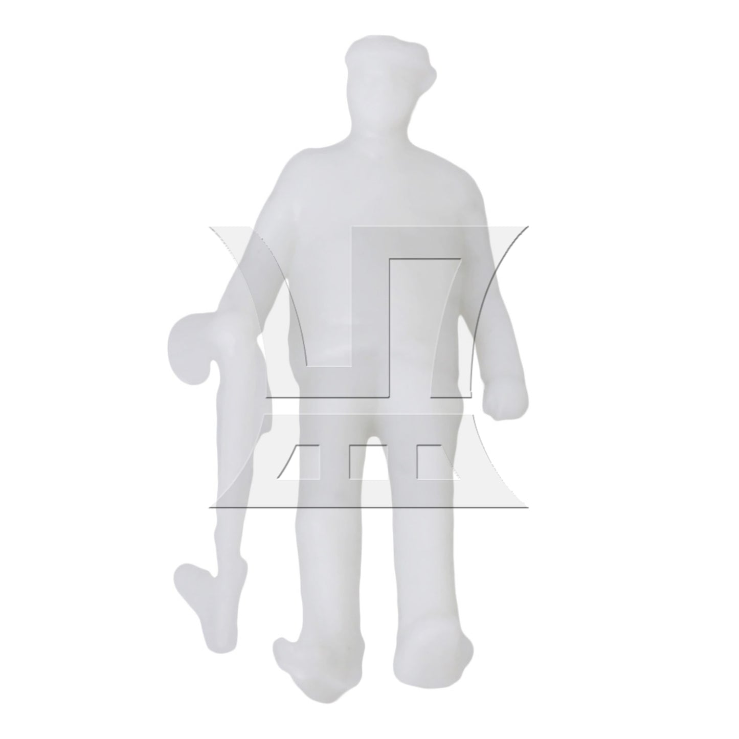 BQLZR White Unpainted Architectural 1:75 Scale Model Figures OO Gauge