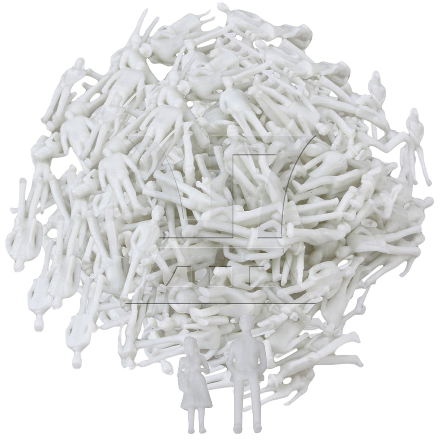 BQLZR White Unpainted Architectural 1:75 Scale Model Figures OO Gauge