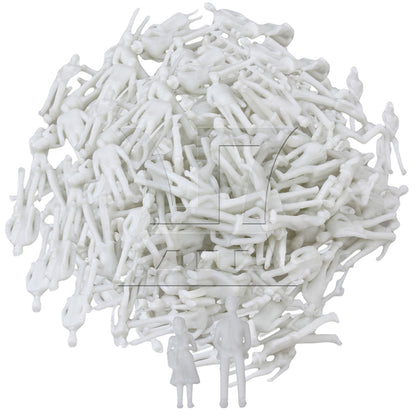 BQLZR White Unpainted Architectural 1:75 Scale Model Figures OO Gauge