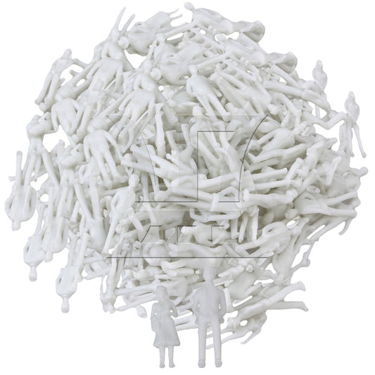 BQLZR White Unpainted Architectural 1:75 Scale Model Figures OO Gauge