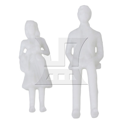BQLZR White Unpainted Architectural 1:75 Scale Model Figures OO Gauge