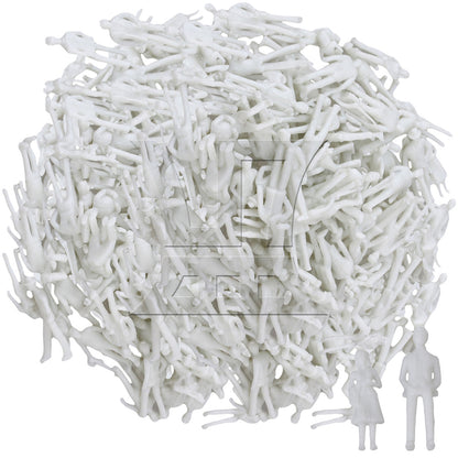 BQLZR White Unpainted Architectural 1:75 Scale Model Figures OO Gauge