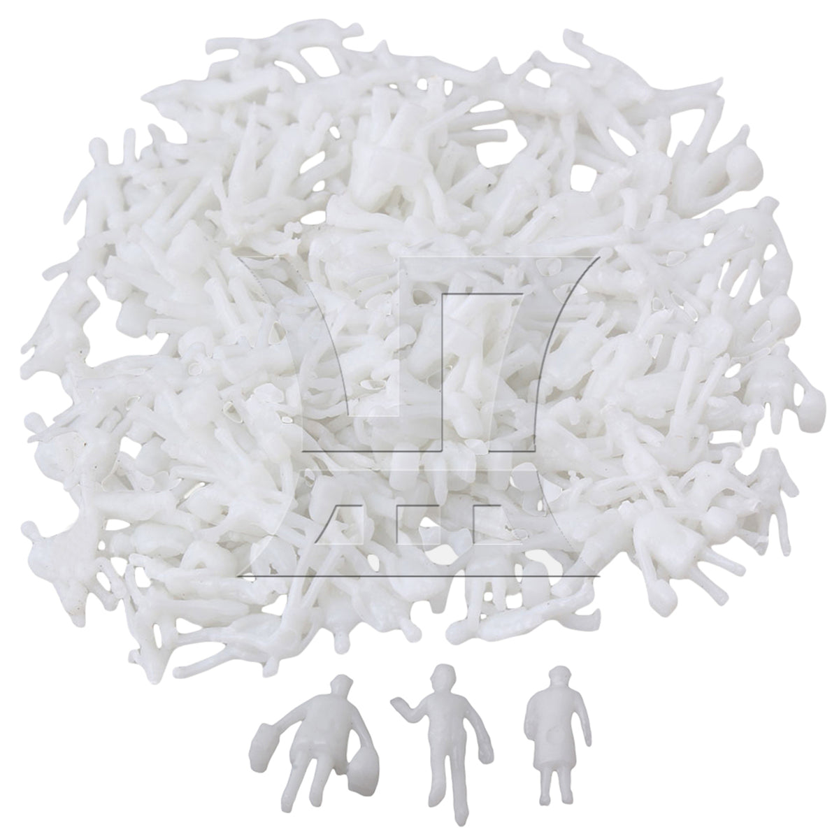BQLZR White Model Train People Figure Passengers 1:200 Scale BQLZR