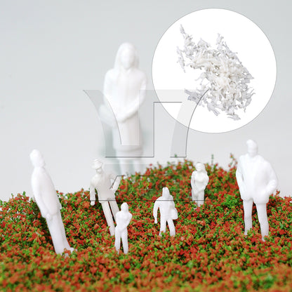 BQLZR White Model Train People Figure Passengers 1:200 Scale BQLZR