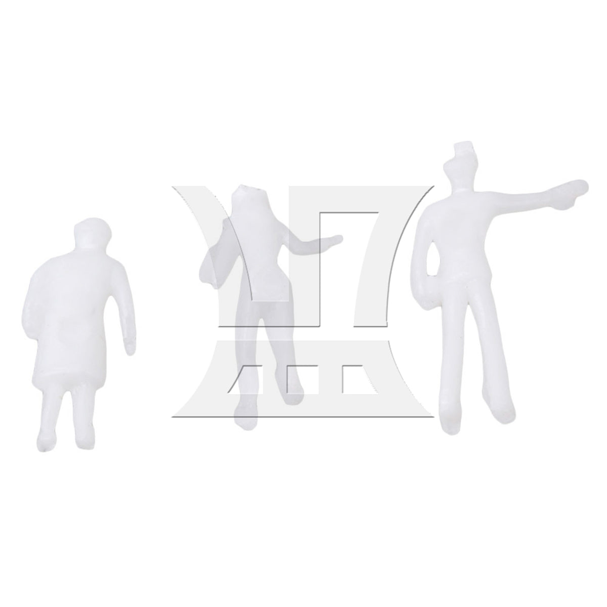 BQLZR White Model Train People Figure Passengers 1:200 Scale BQLZR