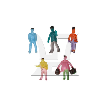 BQLZR 200pcs 1:200 Scale Z Gauge Hand Painted Layout Model Train People Figure