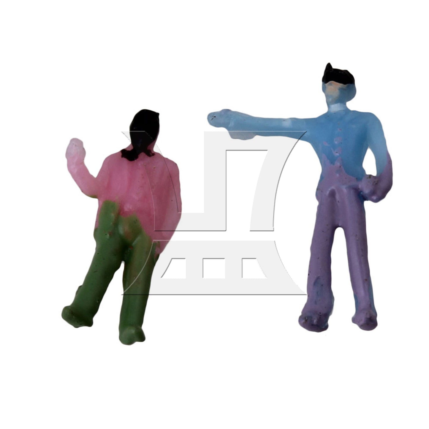 BQLZR 200pcs 1:200 Scale Z Gauge Hand Painted Layout Model Train People Figure