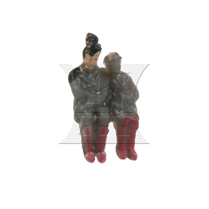 BQLZR Model Railway Seated People Passengers N Scale 1:150 Multicolor