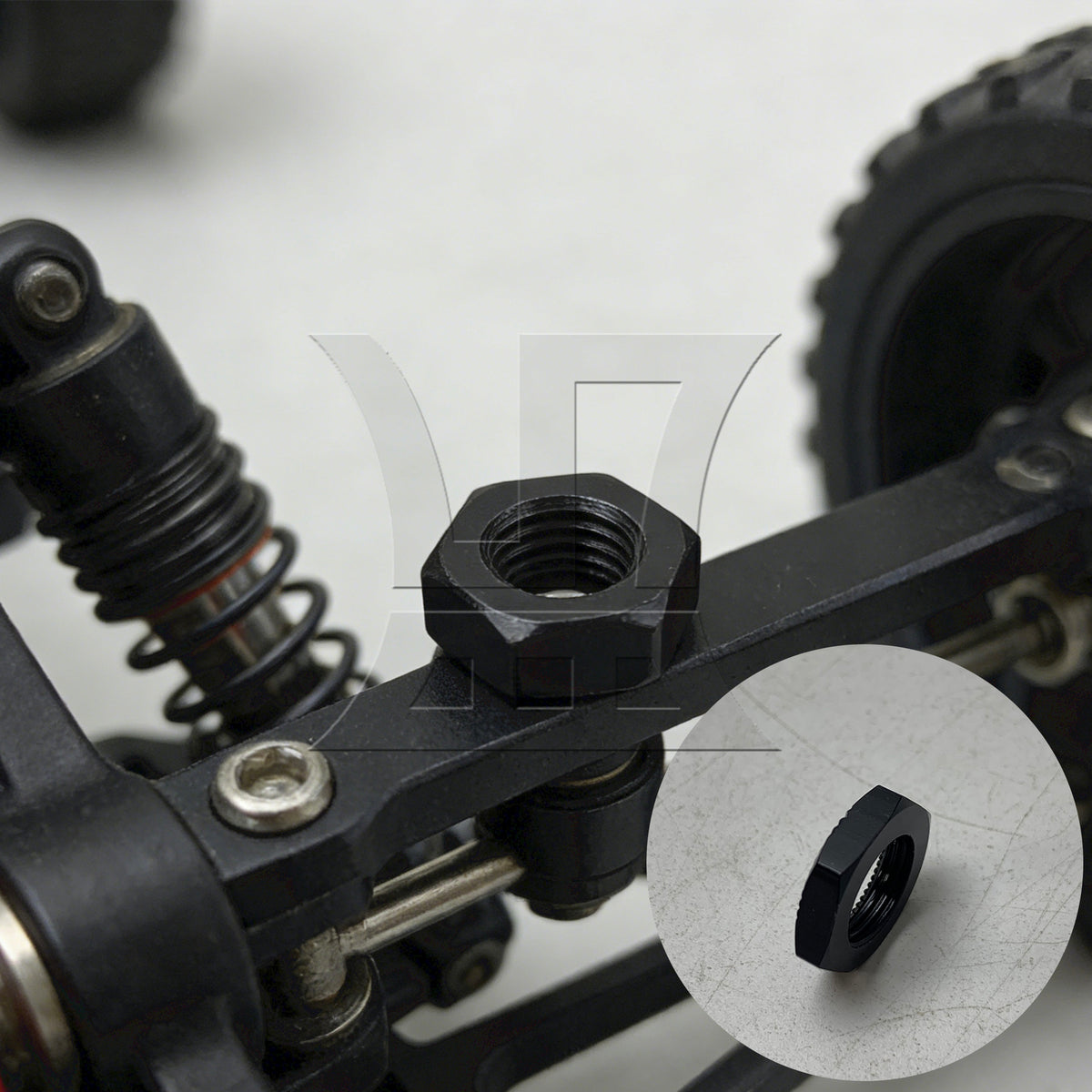 BQLZR RC1:8 Aluminum Alloy Wheel Hex Hub Nut N10169 Width 1.7cm for RC Model Shop