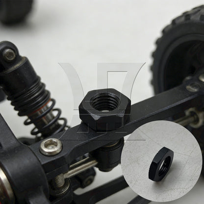 BQLZR RC1:8 Aluminum Alloy Wheel Hex Hub Nut N10169 Width 1.7cm for RC Model Shop