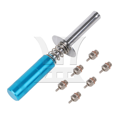BQLZR Al. Igniter & 6Pcs N3 70117 Spark Glow Plugs Replacement for RC1:10 Model