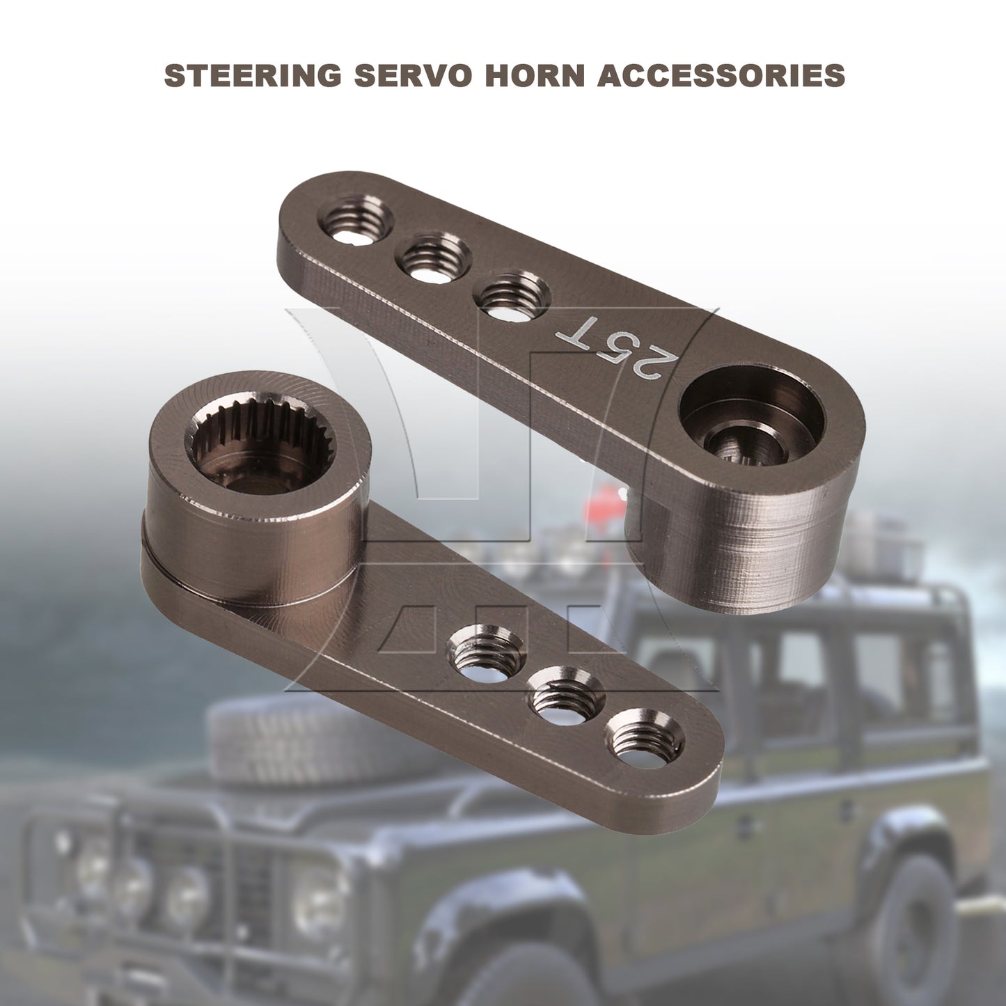 BQLZR  Upgrade Parts Servo Horns Steering Arm 25T N10086 for RC1:10 & 1:8 Car
