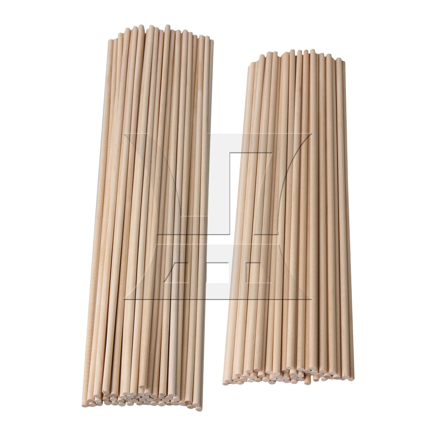 BQLZR 5mm Dia Birch Wooden Round Craft Sticks 400mm for DIY Woodworking Pack of 50