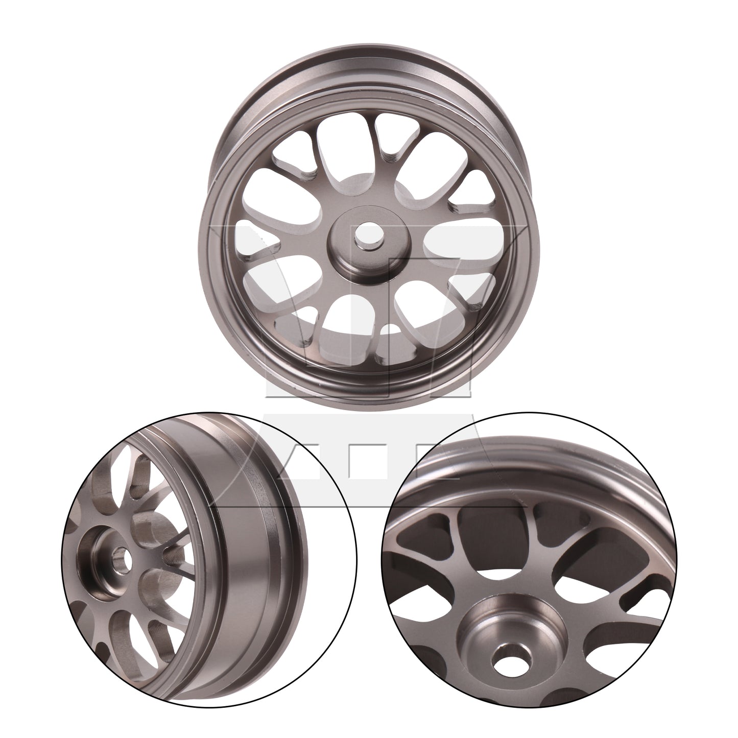 BQLZR RC 1:10 On Road Y-Shaped Wheel Rim 50008T 0.47" Inner Dia Titanium