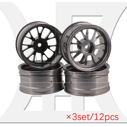 BQLZR RC 1:10 On Road Y-Shaped Wheel Rim 50008T 0.47" Inner Dia Titanium