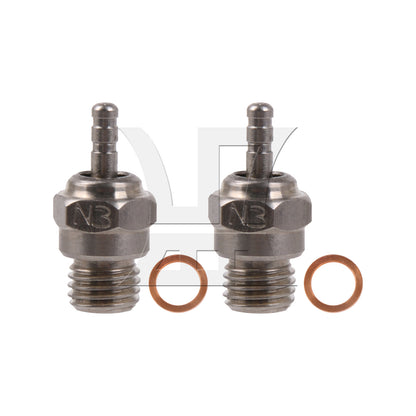 BQLZR Al. Igniter & 6Pcs N3 70117 Spark Glow Plugs Replacement for RC1:10 Model