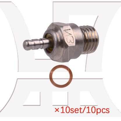 BQLZR Al. Igniter & 6Pcs N3 70117 Spark Glow Plugs Replacement for RC1:10 Model