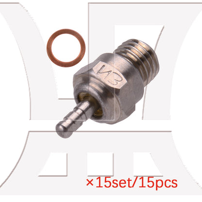 BQLZR Al. Igniter & 6Pcs N3 70117 Spark Glow Plugs Replacement for RC1:10 Model
