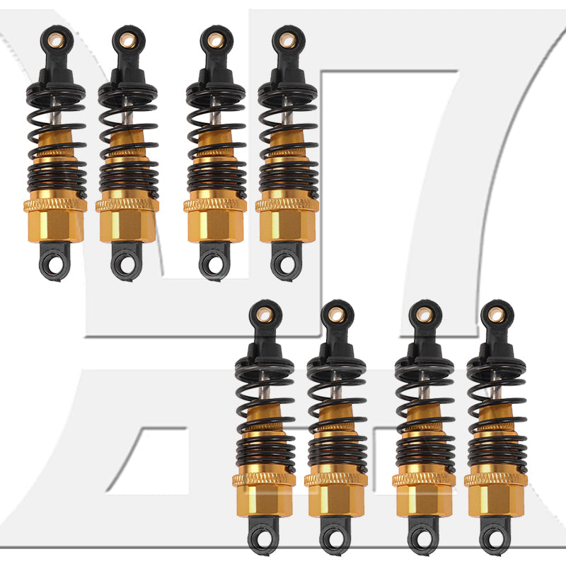 BQLZR 2pcs Upgrade Parts 102004Y RC1:10 Shock Absorber Yellow