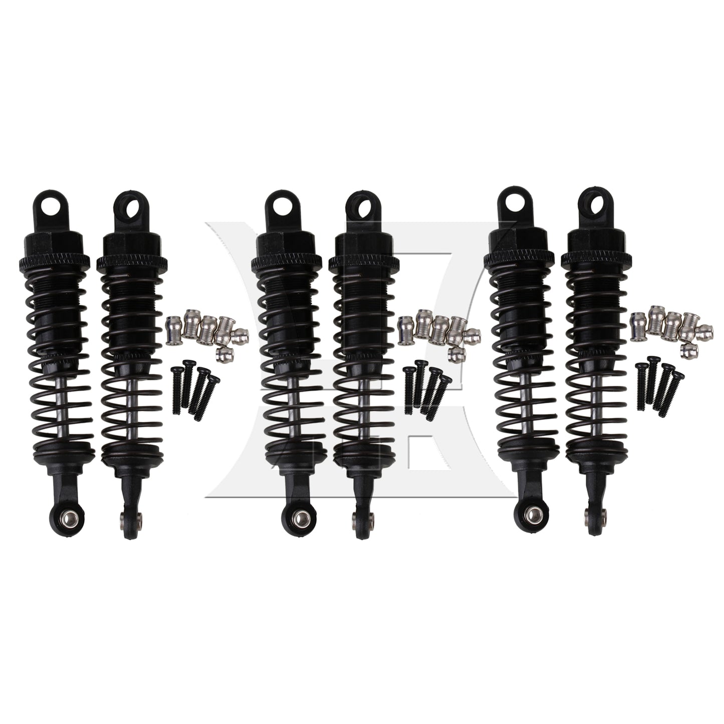 BQLZR 2x Black 68mm Length 15mm Width Alloy A285004BL Shock Absorber for RC 1:16 Car