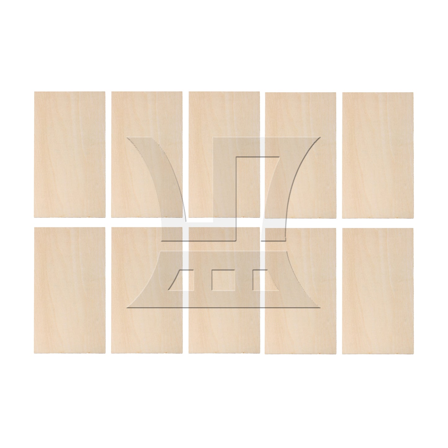 BQLZR 5pcs 200x100x1.5mm Craft Unpainted Wooden Sheets DIY Building Model Mini House