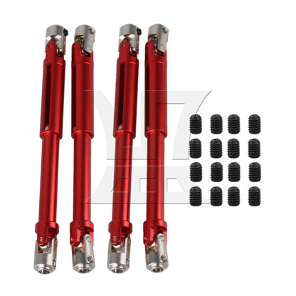 BQLZR 138mm Red Aluminum AXIAL0016R Universal Driven Dogbone for RC1:10 Car