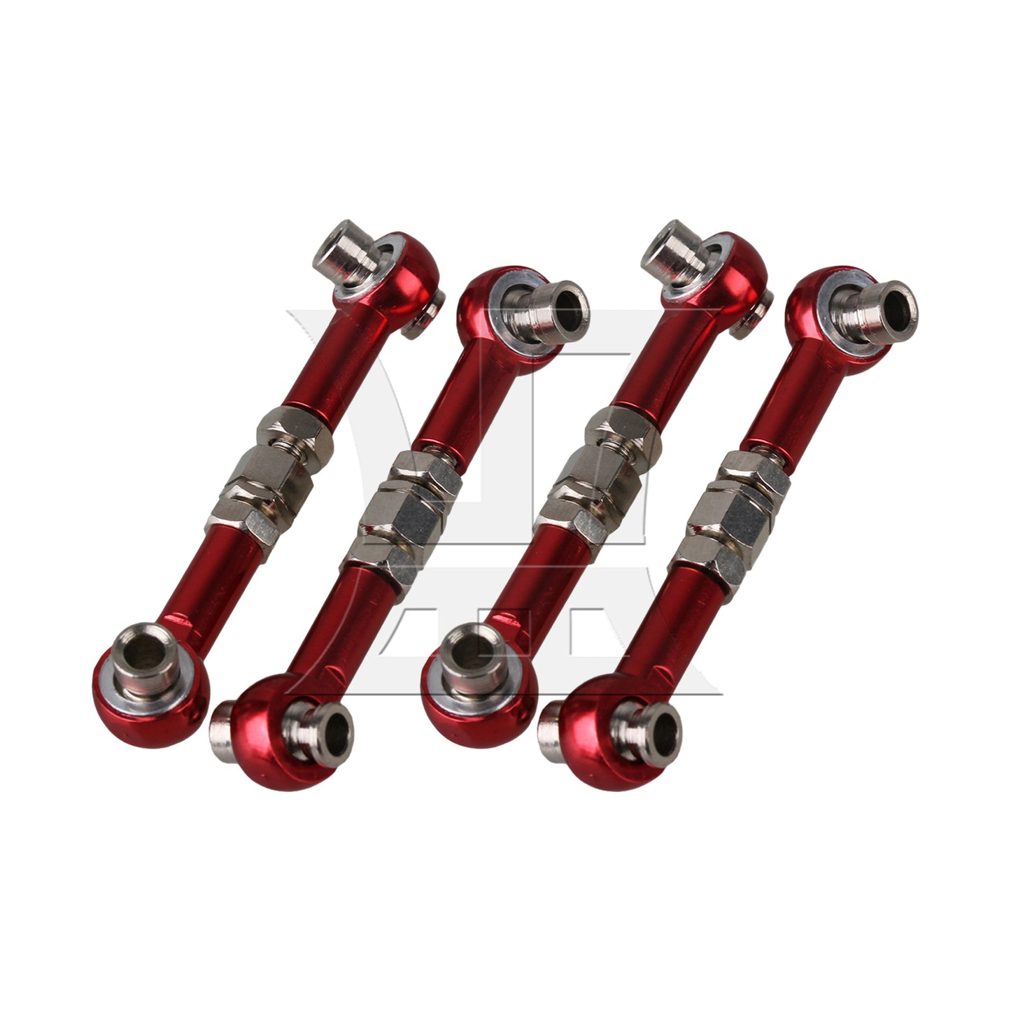 BQLZR 102017R RC1:10 Model Car Linkages Steering Red Pack of 2