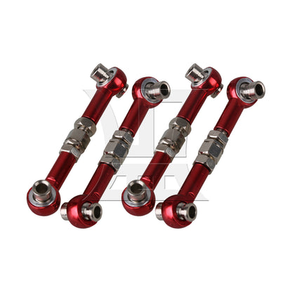 BQLZR 102017R RC1:10 Model Car Linkages Steering Red Pack of 2