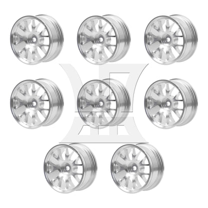 BQLZR Silver Alloy Upgrade Wheel Rims Y-Shape for RC1:10 On Road Car & Drift Car