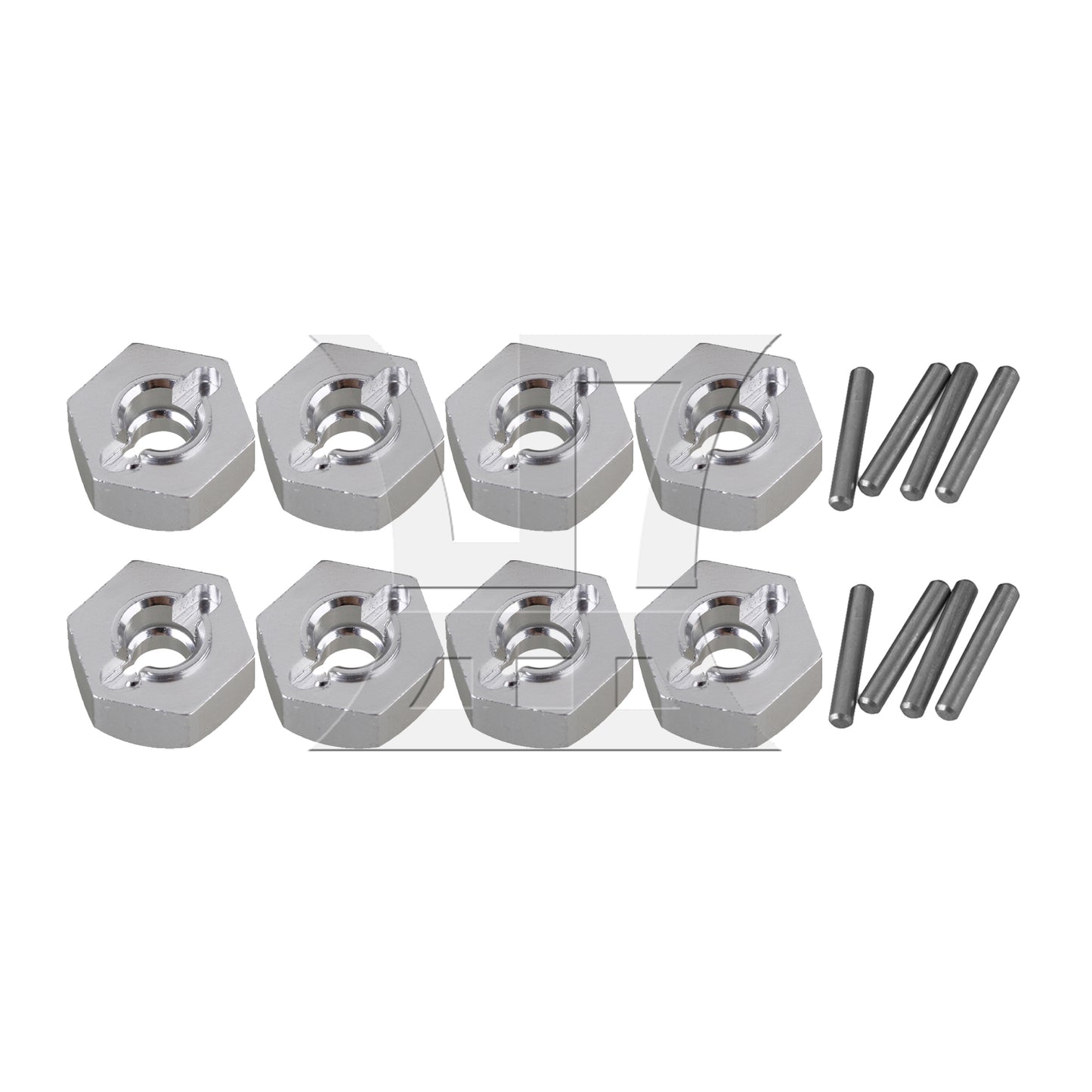 BQLZR  12mm Al. Wheel Hex Replacement for AXIAL 90026 RC 1:10 Rock Crawler
