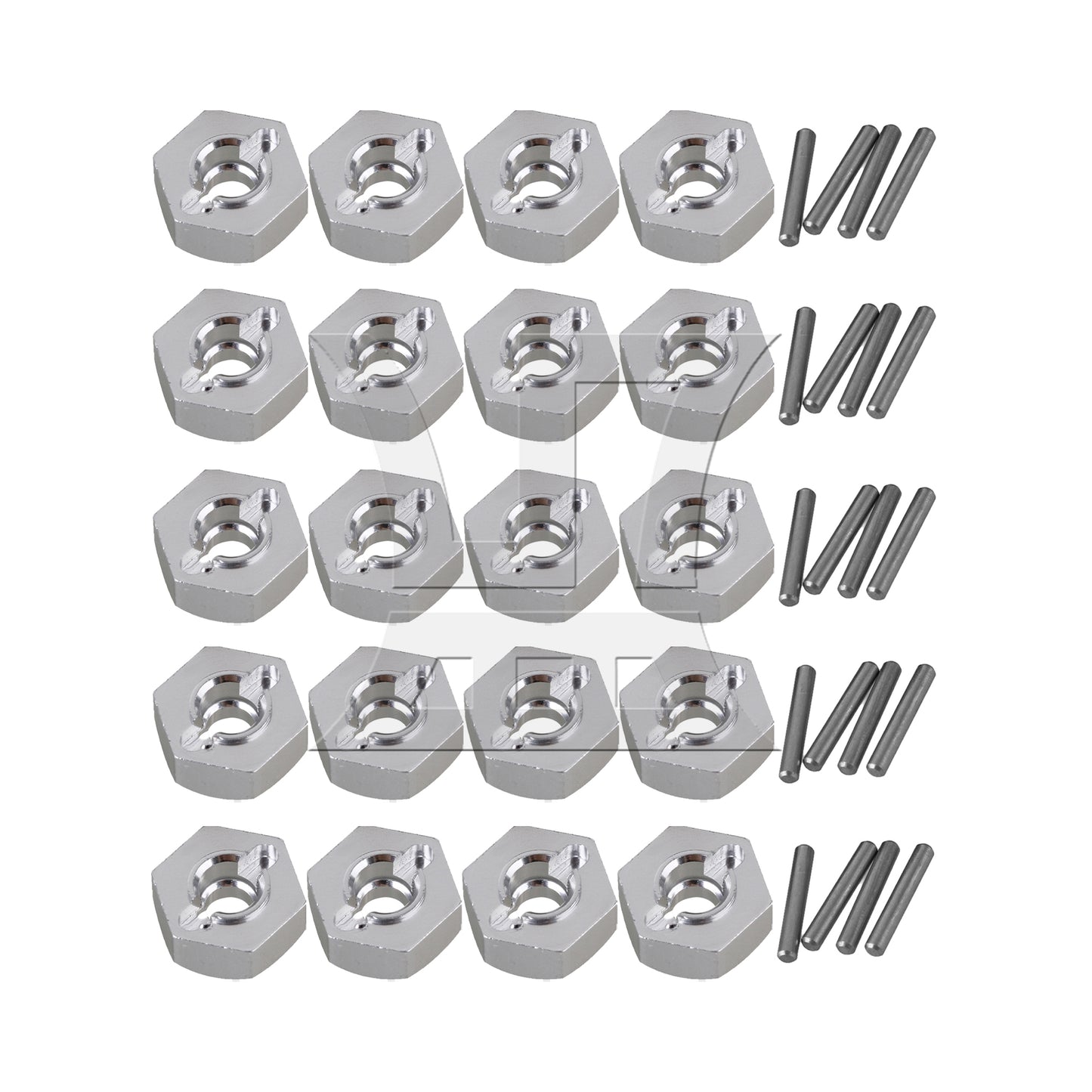 BQLZR  12mm Al. Wheel Hex Replacement for AXIAL 90026 RC 1:10 Rock Crawler
