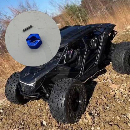 BQLZR 8pcs RC 4X4 Aluminum Alloy Wheel Hex Mount Hexagon 1.2cm SLA016NB Dark Blue for Rc Model Players