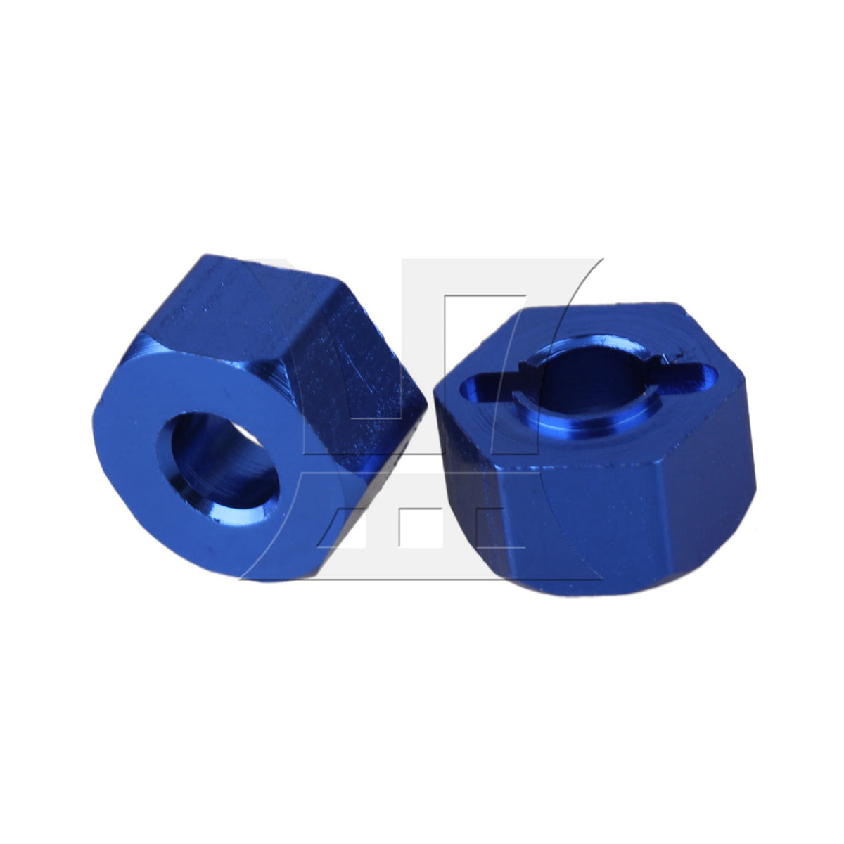 BQLZR 8pcs RC 4X4 Aluminum Alloy Wheel Hex Mount Hexagon 1.2cm SLA016NB Dark Blue for Rc Model Players