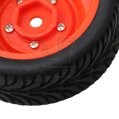 BQLZR 4 x RC 1/10 Racing Drift Car On Road Car 12mm Hex Red Wheel Rims & Black Tyres