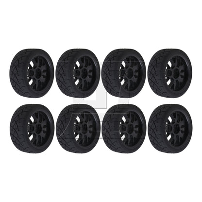 BQLZR  Hex RC1:10 On Road Car X Rubber Tyres + Y Shape Wheel Rims 20695