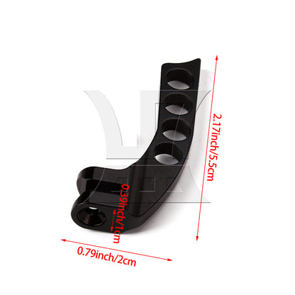 BQLZR 3PCS Horizontal Transmitter Neck Balance 4-hole Regulator Black