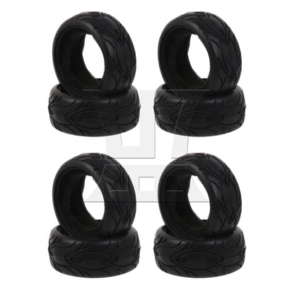 BQLZR RC1:10 On-Road & Drift Car Plastic Y-Type Wheel Rim Drive Hex 52mm Black
