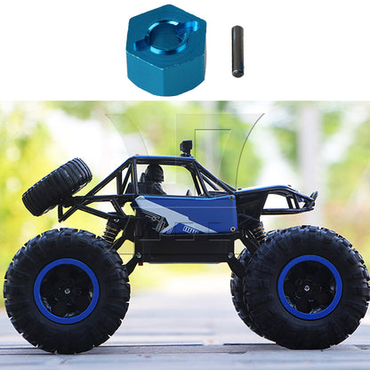 BQLZR 8pcs RC1:10 Wheel Hex Mount 1.2x0.7cm for Flat Sports Car Off-Road Vehicle Truck N10180 Blue Mmodel Car Accessories