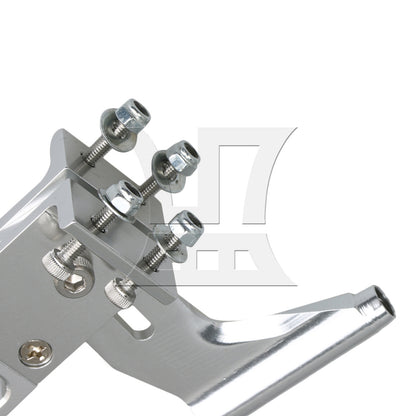 BQLZR 2 Pieces Aluminum RC Boat Rudder 110mm with 4mm Shaft Axle Strut Mount Bracket