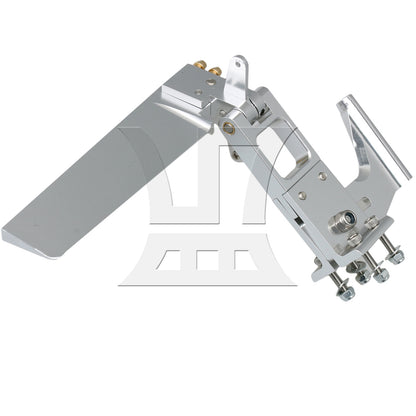 BQLZR 2 Pieces Aluminum RC Boat Rudder 110mm with 4mm Shaft Axle Strut Mount Bracket