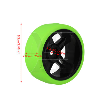 BQLZR RC1:10 Flat Sports Car Drift Tire Black Plastic Wheel Hub Precise Drift Control