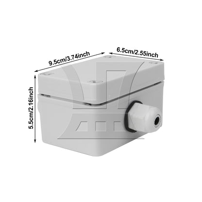 BQLZR 6 Bit Plastic Adaptable Junction Project Box White 95x65x55mm Pack of 2