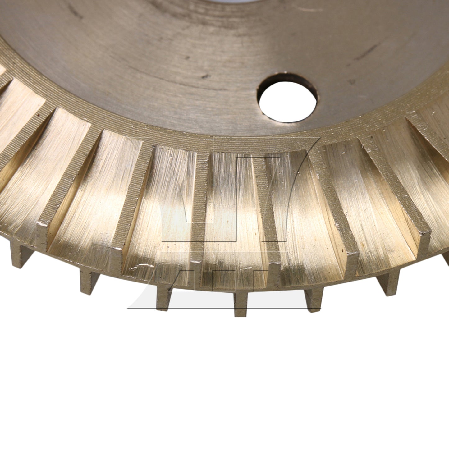 BQLZR Water Pump Brass Double-sided Keyway Impeller 6cm OD 1.2cm ID