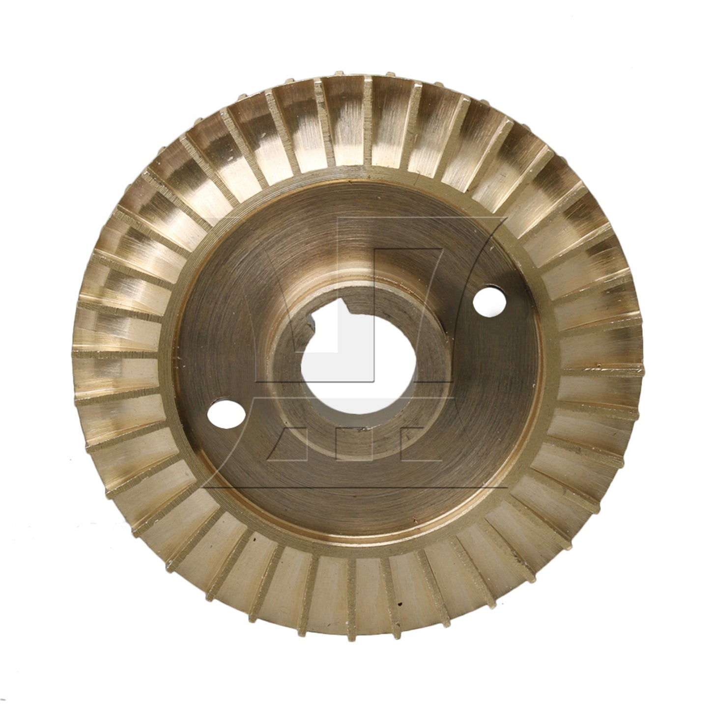 BQLZR Water Pump Brass Double-sided Keyway Impeller 6cm OD 1.2cm ID