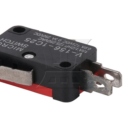 BQLZR 10 Pieces Micro Limit Switch Long Straight Hinge Replacement for V-156-1C25