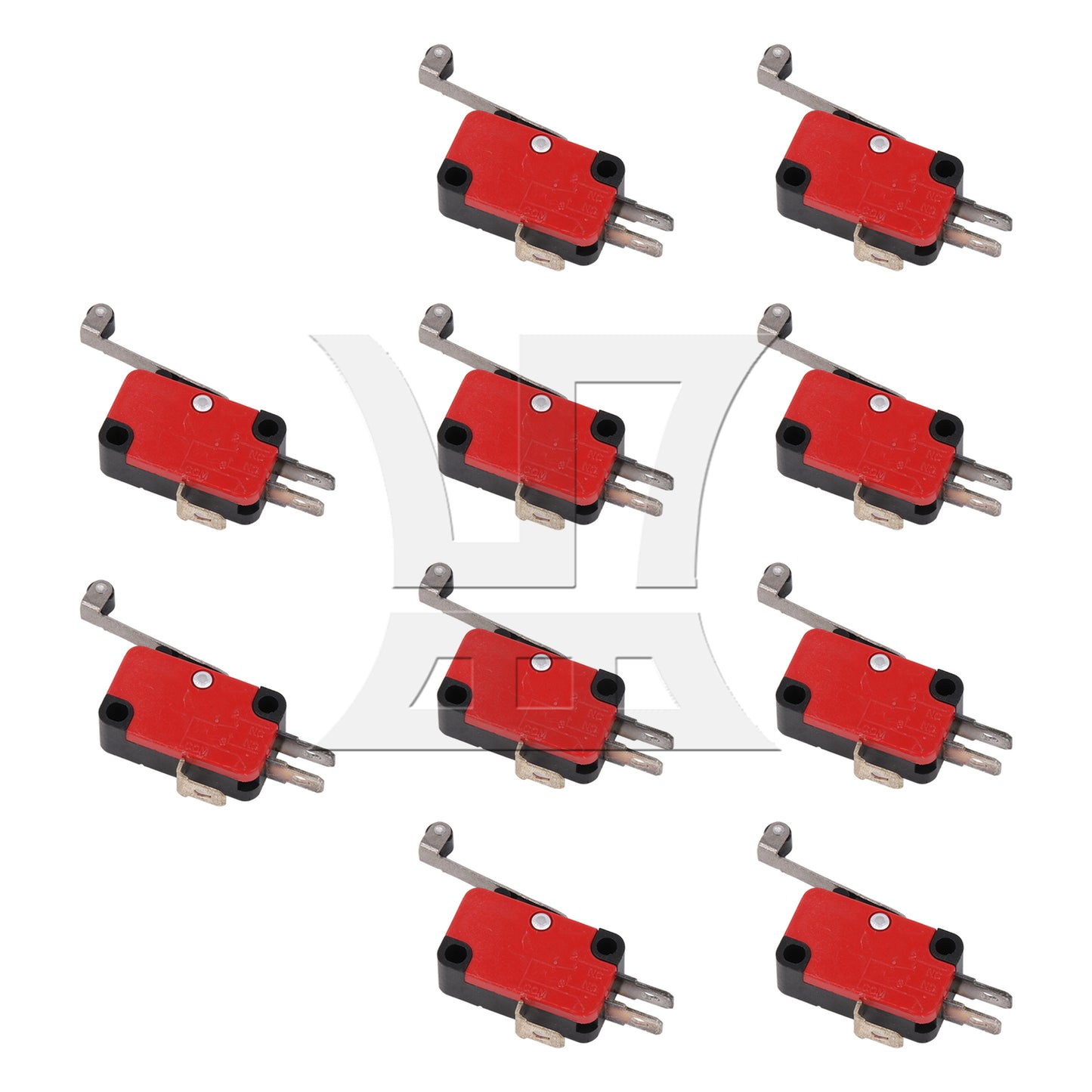 BQLZR 10 Pieces Micro Limit Switch Long Straight Hinge Replacement for V-156-1C25